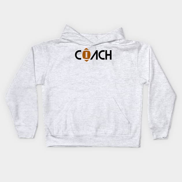 Football’s Love for Coach Kids Hoodie by FamiLane